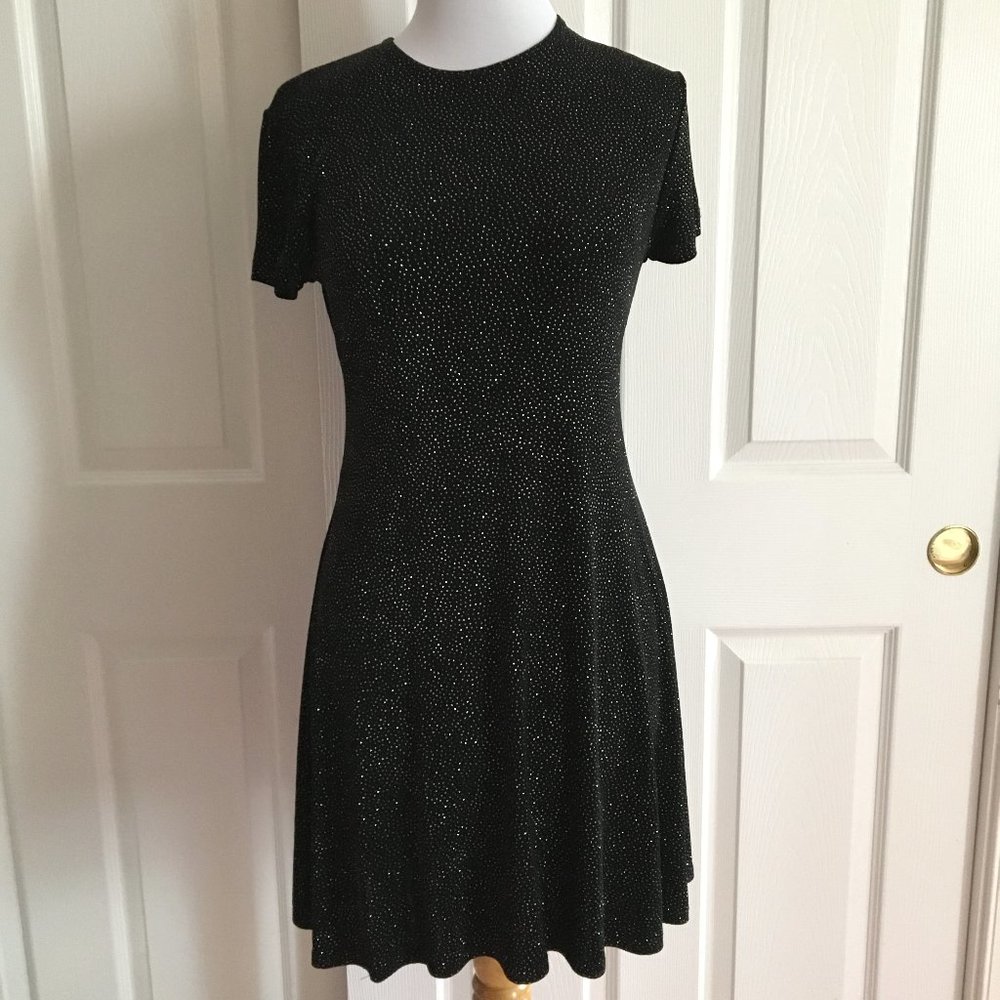 Marian & Maral Short Black Glittery Dress